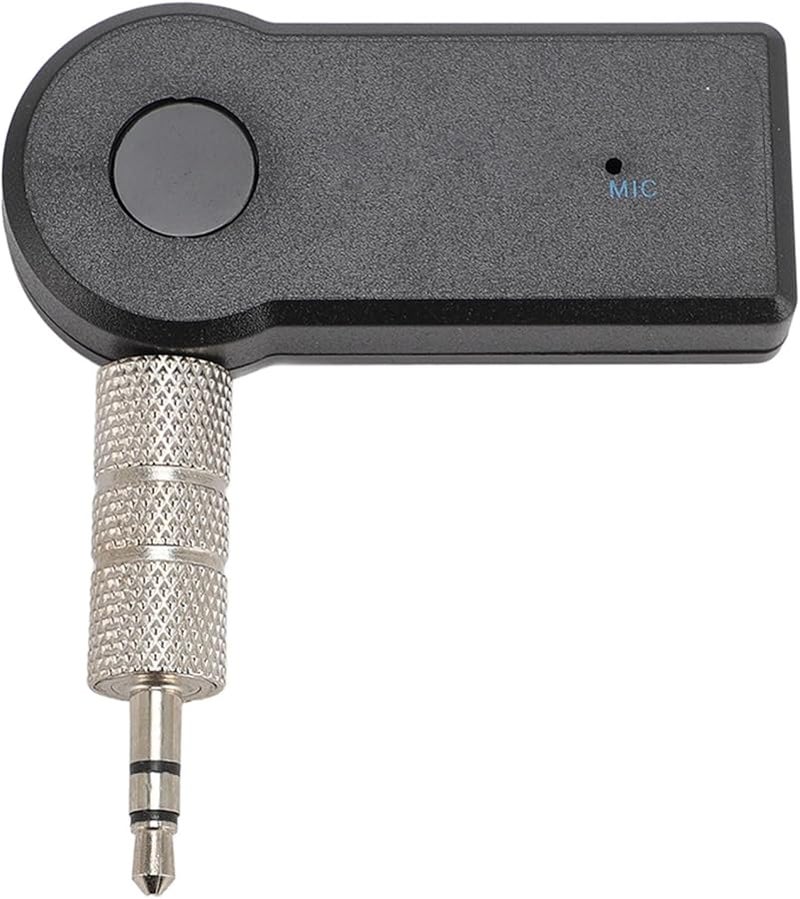 Portable Wireless Bluetooth AUX Adapter with Built in MIC and Long Battery Life for Car Drivers Amplifiers Headphones ABS Material 1pcs - Image 1
